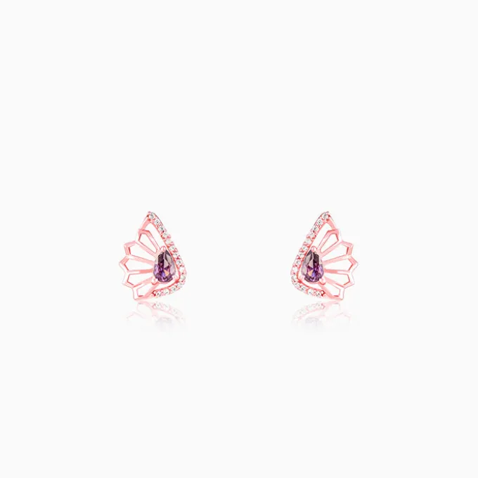 Rose Gold Notre Dame Earrings