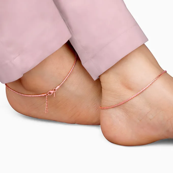 Rose Gold Novus Anklet