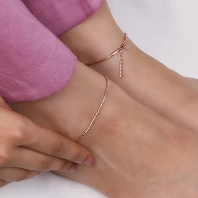 Rose Gold Novus Anklet