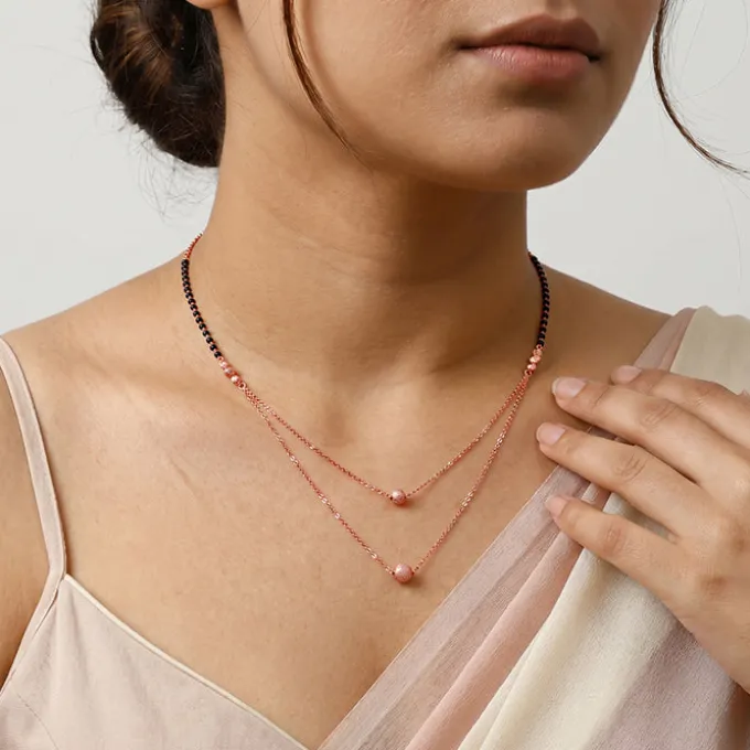 Rose Gold Nysha Mangalsutra