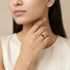 Rose Gold Obsidian Bloom Ring (Size 12)