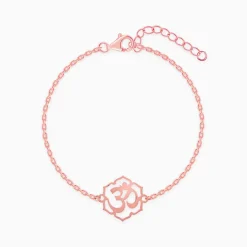 Rose Gold Omkara Bracelet Rakhi