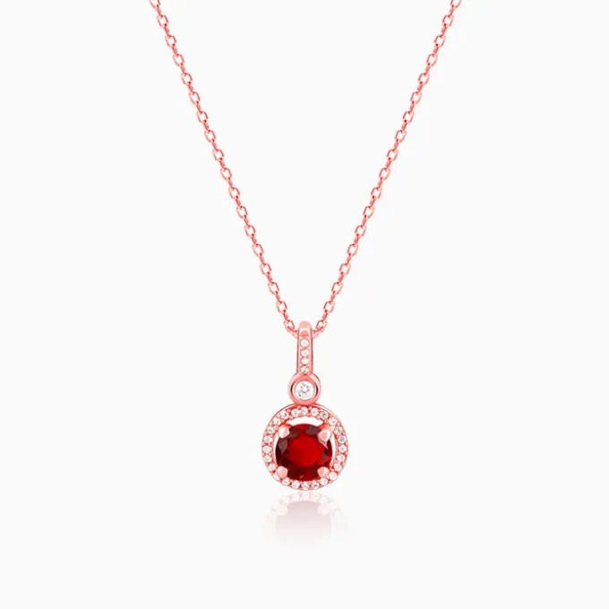 Rose Gold One And Only Pendant With Link Chain