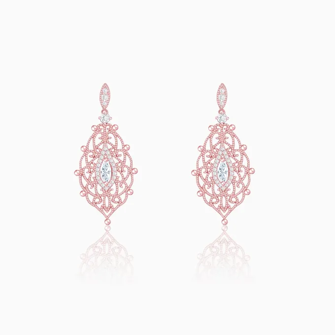 Rose Gold Opulent Desire Earrings