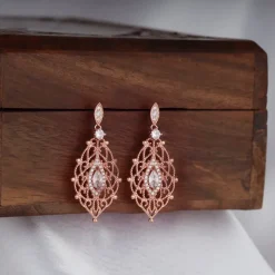 Rose Gold Opulent Desire Earrings