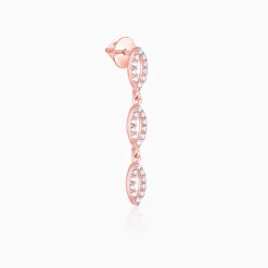 Rose Gold Opulent Oval Earrings