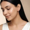 Rose Gold Paperclip Drip Earrings