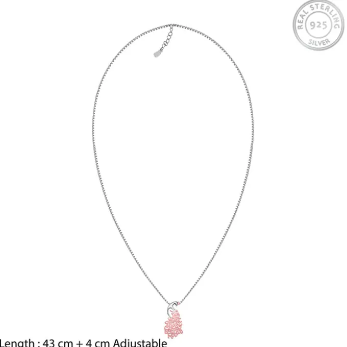 Rose Gold Peacock Pendant