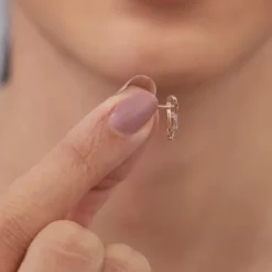 Rose Gold Pear Drop Lab Grown Diamond Earrings