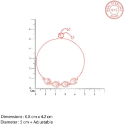 Rose Gold Peary Love Bracelet