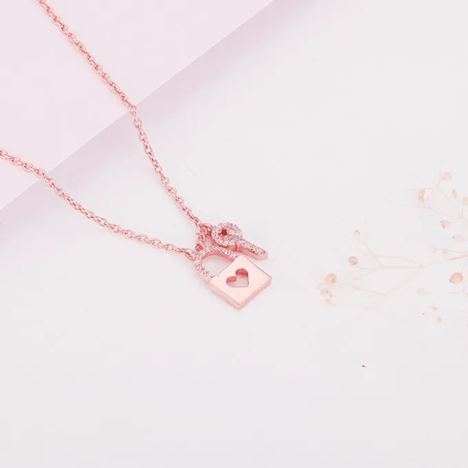 Rose Gold Perfectly Matched Necklace