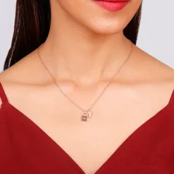 Rose Gold Perfectly Matched Necklace