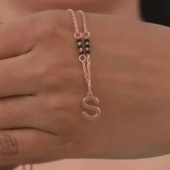 Rose Gold Personalised Cherished Initial Mangalsutra