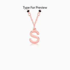 Rose Gold Personalised Cherished Initial Mangalsutra