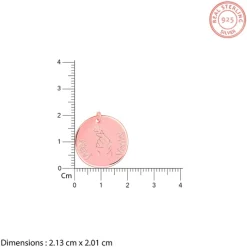 Rose Gold Personalised Coin Pendant