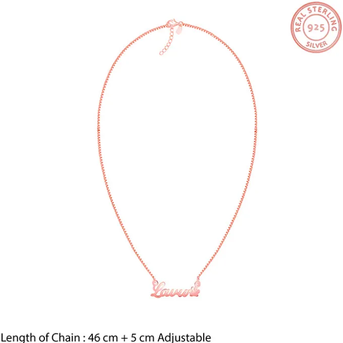 Rose Gold Personalised Dog Lover Necklace