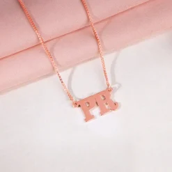 Rose Gold Personalised Dual Initial Necklace