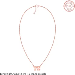 Rose Gold Personalised Dual Initial Necklace
