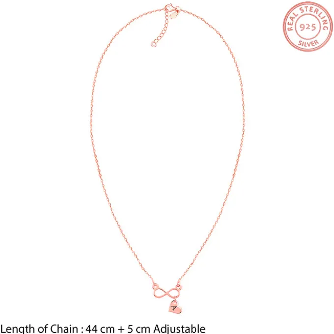Rose Gold Personalised Endless Echo Necklace