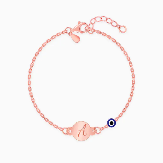 Rose Gold Personalised Envy Gaze Kids Bracelet (2 - 8 Years)