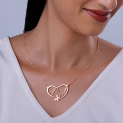 Rose Gold Personalised Forever Yours Pendant