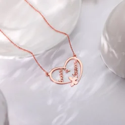 Rose Gold Personalised Forever Yours Pendant