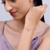Rose Gold Personalised Hindi Initial Bracelet