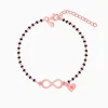 Rose Gold Personalised Infinity Love Mangalsutra Bracelet