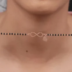 Rose Gold Personalised Infinity Love Mangalsutra Bracelet