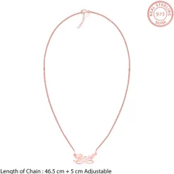 Rose Gold Personalised Infinite Moments Necklace