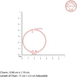 Rose Gold Personalised Initial Kids Bracelet (0 - 2 Years)