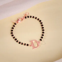 Rose Gold Personalised Initial Nazariya Kids Bracelet (0 - 2 Years)