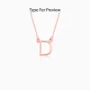 Rose Gold Personalised Initial Necklace