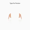 Rose Gold Personalised Letter Stud Earrings