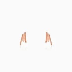 Rose Gold Personalised Letter Stud Earrings