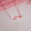 Rose Gold Personalised Lifeline Initial Necklace