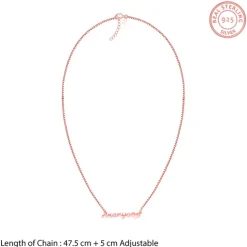 Rose Gold Personalised Love Pendant