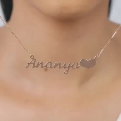 Rose Gold Personalised Love Pendant