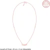 Rose Gold Personalised Name in Bold Necklace