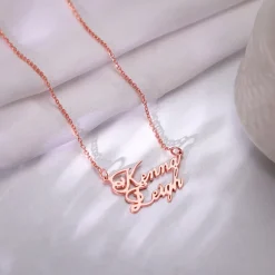 Rose Gold Personalised Perfect Match Pendant