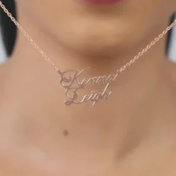 Rose Gold Personalised Perfect Match Pendant