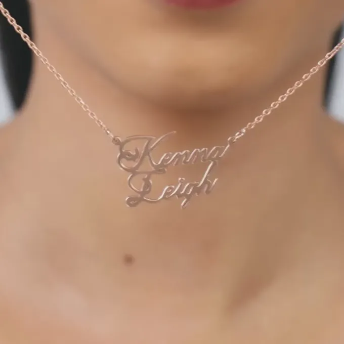Rose Gold Personalised Perfect Match Pendant