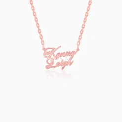 Rose Gold Personalised Perfect Match Pendant