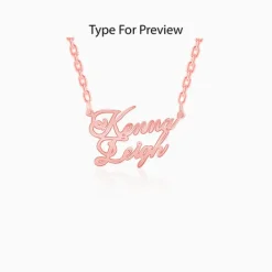 Rose Gold Personalised Perfect Match Pendant
