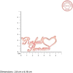 Rose Gold Personalised Precious Sweetheart Pendant