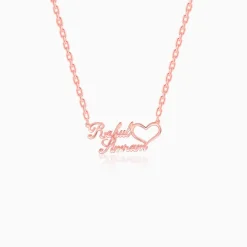 Rose Gold Personalised Precious Sweetheart Pendant