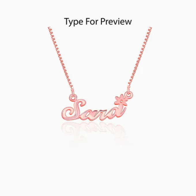 Rose Gold Personalised Self Love Pendant