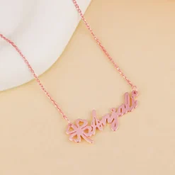 Rose Gold Personalised Serendipity Clover Necklace