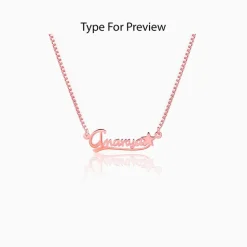 Rose Gold Personalised Star Necklace