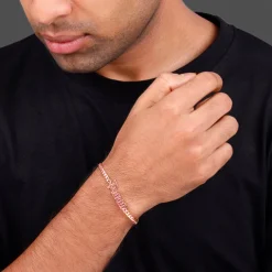 Rose Gold Personalised Timeless Classic Bracelet For Him